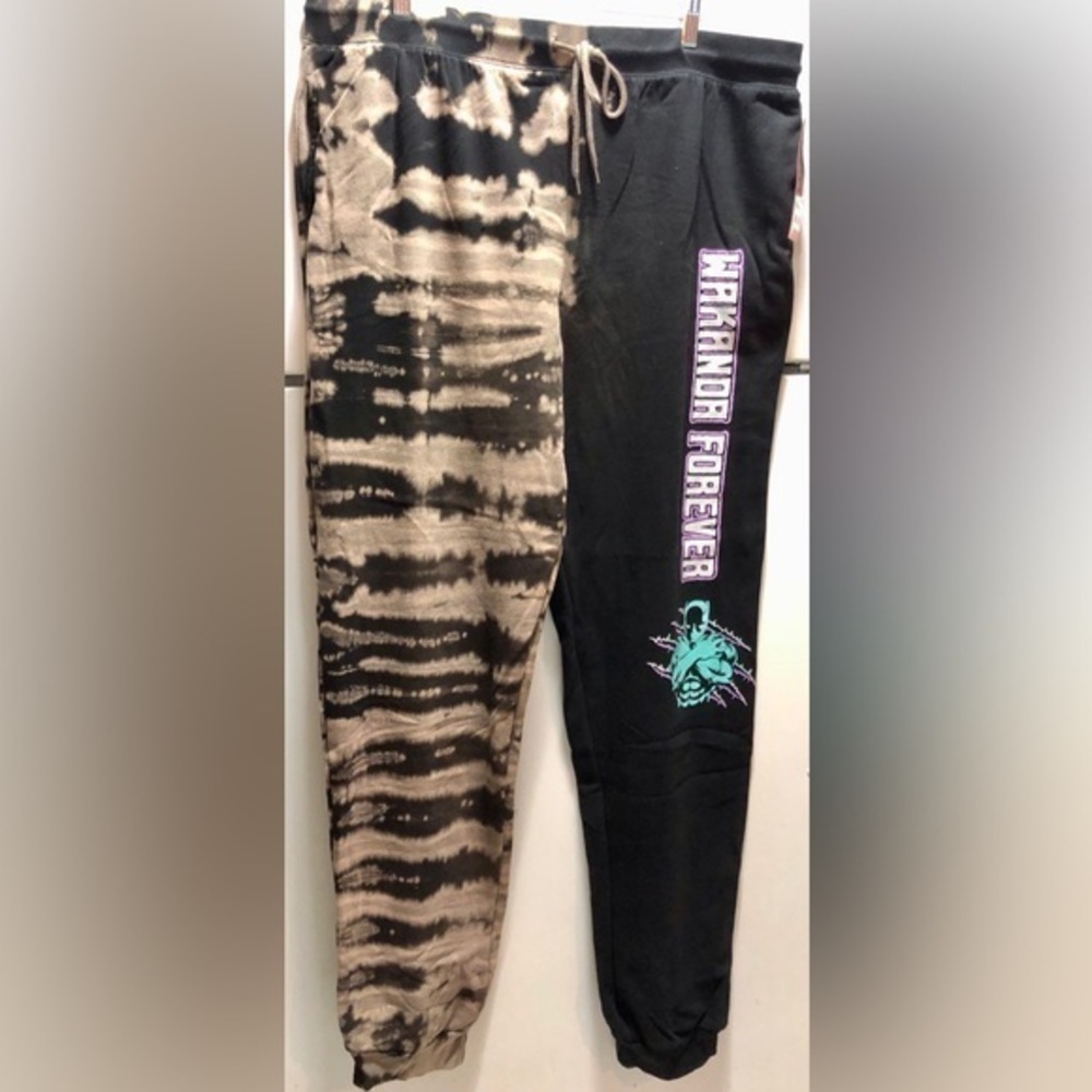 ⛄️Marvel Unisex Black Panther Unique Tie-Dye/Black Joggers